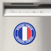 Aimant Emblème rond France (In Situ (Lave-vaisselle))