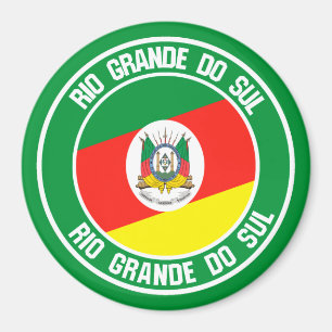 Aimant Emblème rond Rio Grande do Sul