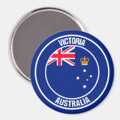 Aimant Emblème rond Victoria (Recto/Verso)
