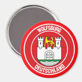 Aimant Emblème rond Wolfsburg (Recto/Verso)