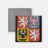 Aimant emblème tchèque (Recto/Verso)