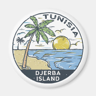 Aimant Emblème Vintage Djerba Tunisie