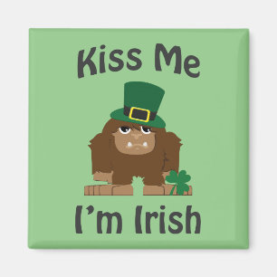 Aimant Embrasse-moi Je suis Irlandais bigfoot