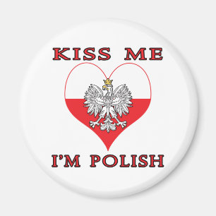 Aimant Embrasse-moi Je suis Polonais