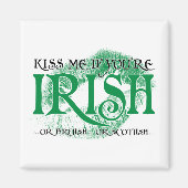 Aimant Embrasse-moi si tu es irlandais... (Devant)