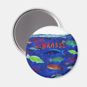 Aimant Embrasse Mon Poisson Wrasse (Recto/Verso)