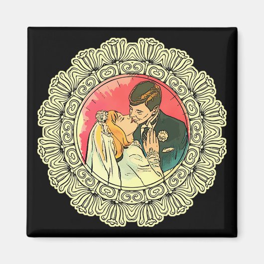 Aimant embrasser au mariage (Devant)