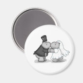 Aimant Embrasser les hippopotames et les mariées - Person (Recto/Verso)
