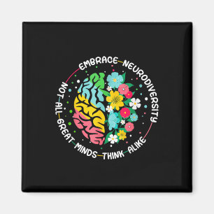 Aimant Embrassez La Neurodiversité Sensibilisation sur l'