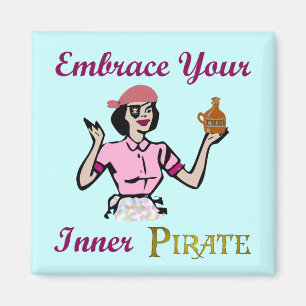Aimant Embrassez votre pirate intérieur