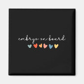 Aimant Embryo On Board Heart Ivf Transfer Day Fertility N (Devant)