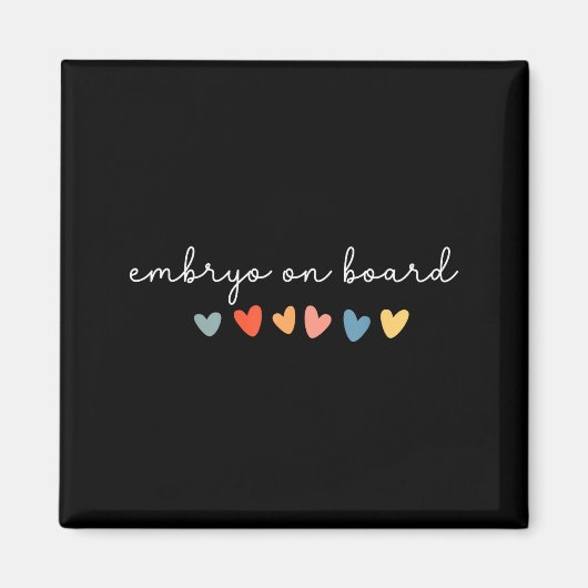 Aimant Embryo On Board Heart Ivf Transfer Day Fertility N (Devant)