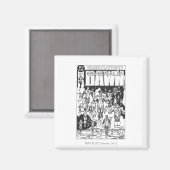 Aimant Emerald Dawn, noir et blanc (Recto/Verso)