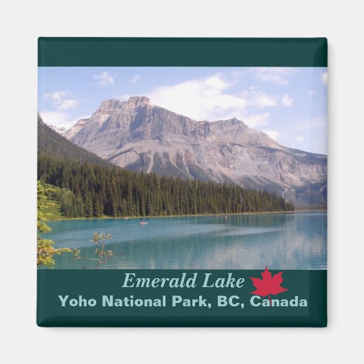 Aimant Emerald Lake/Parc national Yoho, Canada (Devant)