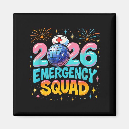 Aimant Emergency Squad New Year 2026 Medical Crew Nurse E (Devant)