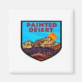 Aimant Emerveillement du désert peint (Devant)