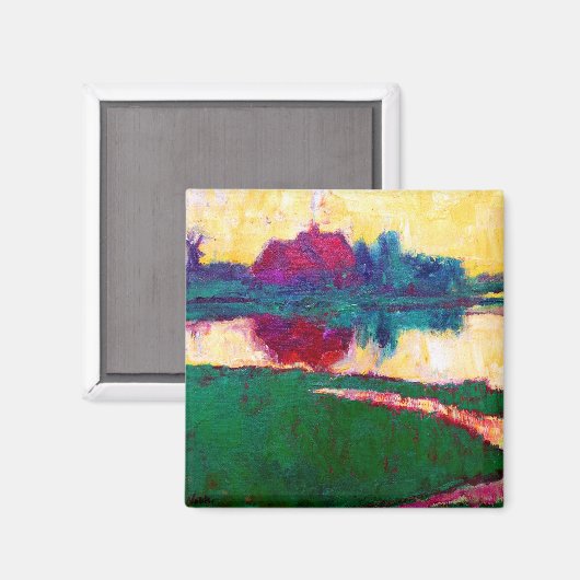 Aimant Emil Nolde Paysage avec Ferme (Recto/Verso)