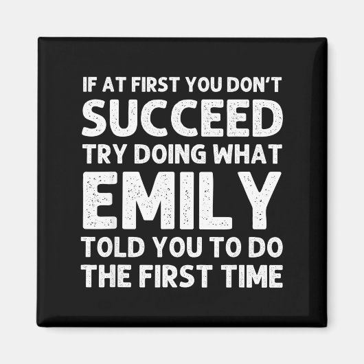 Aimant Emily Name D Birthday Funny Christmas Joke (Devant)