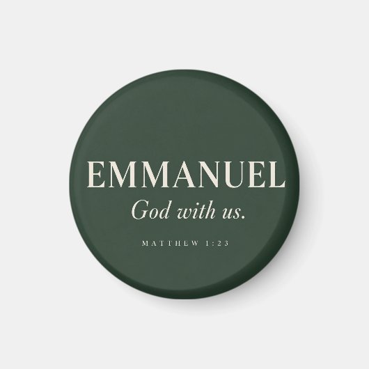 Aimant EMMANUEL | Matthieu 1:23 | Noël (Devant)