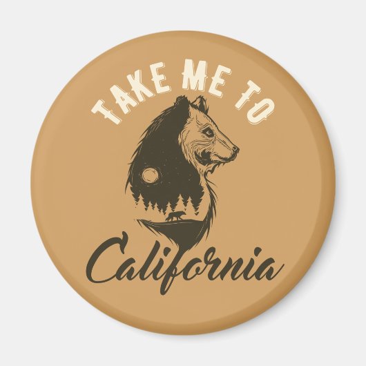 Aimant Emmène-moi en Californie (Devant)