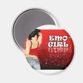 Aimant Emo Girl (Recto/Verso)