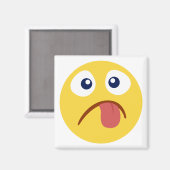 Aimant Emoji de langue coincée (Recto/Verso)
