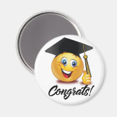 Aimant Emoji de Remise de Diplôme (Recto/Verso)
