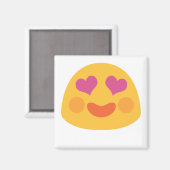 Aimant Emoji des yeux du coeur (Recto/Verso)