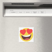 Aimant Emoji des yeux du coeur (In Situ (Lave-vaisselle))