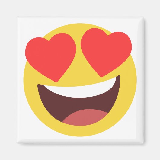 Aimant Emoji des yeux du coeur (Devant)