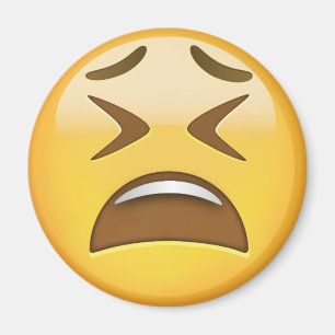 Aimant Emoji du visage fatigué