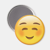 Aimant Emoji du visage souriant blanc (Recto/Verso)