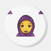 Aimant emoji hijab (Devant)