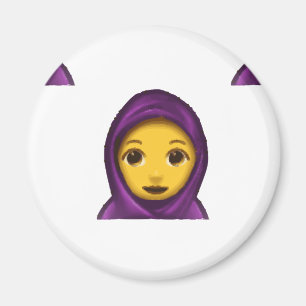 Aimant emoji hijab