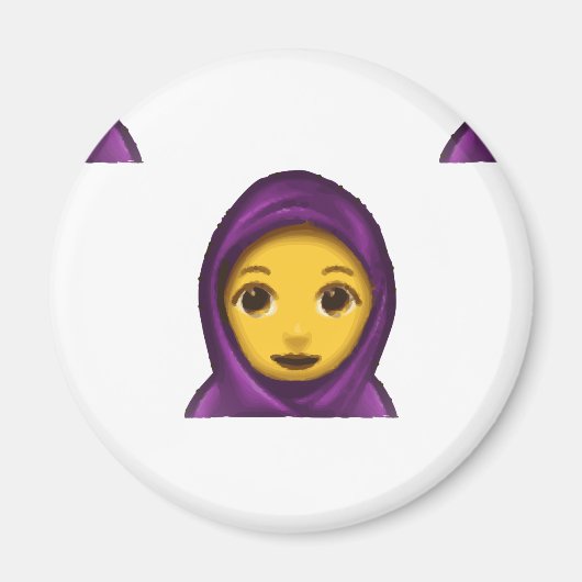 Aimant emoji hijab (Devant)