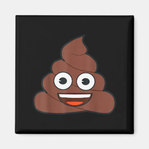 Aimant Emoji officiel caca heureux visage jaune sourire