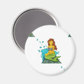 Aimant emoji sirène (Recto/Verso)