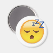 Aimant Emoji visage couché (Recto/Verso)