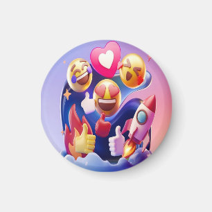 Aimant Emojis Déchaînés Une Aventure Amusante et Colorée