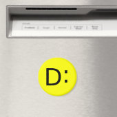 Aimant Emoticon choqué (In Situ (Lave-vaisselle))