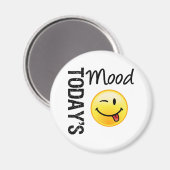 Aimant Emoticon de l'humeur d'aujourd'hui jouant (Recto/Verso)