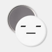 Aimant Émoticon : pas amusé (Recto/Verso)