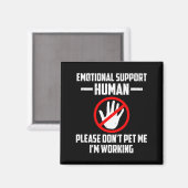 Aimant Emotional-suprt Human Halloween Costume Do Not Pet (Recto/Verso)
