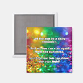 Aimant Empath Shine Positive Encouragement Citation (Recto/Verso)