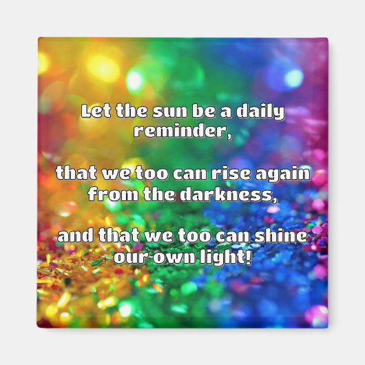Aimant Empath Shine Positive Encouragement Citation (Devant)