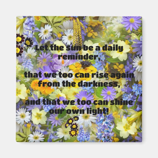 Aimant Empath Shine Positive Encouragement Citation (Devant)
