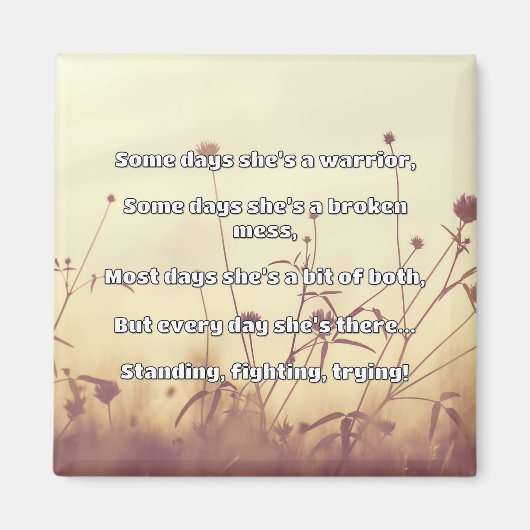 Aimant Empath Strength Positive Citation Encouragement (Devant)