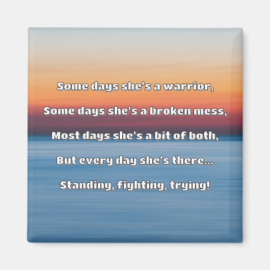 Aimant Empath Strength Positive Citation Encouragement (Devant)