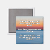 Aimant Empath Warrior Citation positive Encouragement (Recto/Verso)