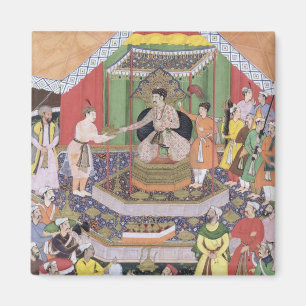 Aimant Empereur Akbar (r.1556-1605) amusé par son fos